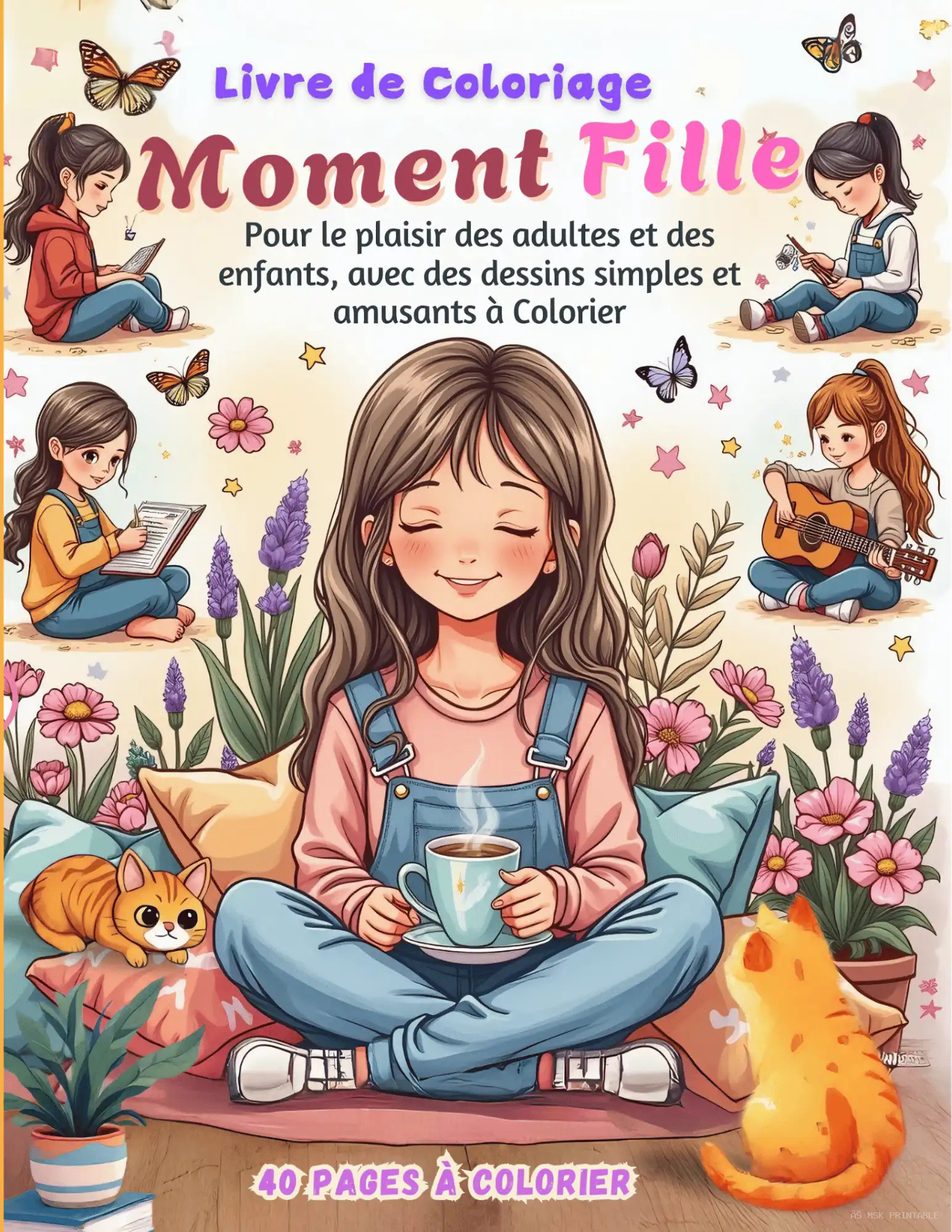Livre de Coloriage Moments Fille